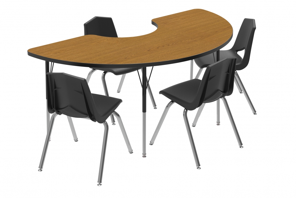 10-3 milli ミリ LA table MG2200 Series Half Moon Activity Table - Marco